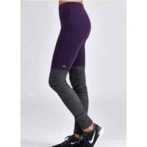 ALO Yoga Purple and Gray Leggings